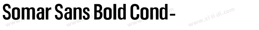 Somar Sans Bold Cond字体转换
